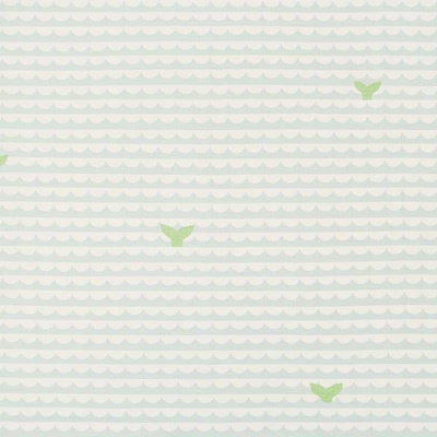 Christopher Farr We Sailed Away Linen in Pale Blue